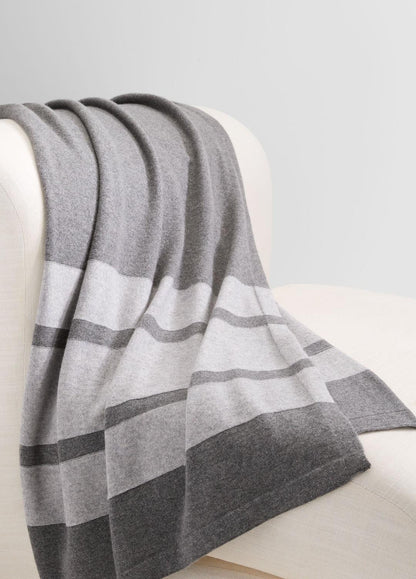 VINCE Recommended - Cashmere Jersey Stripe Throw in Pillows & Blankets