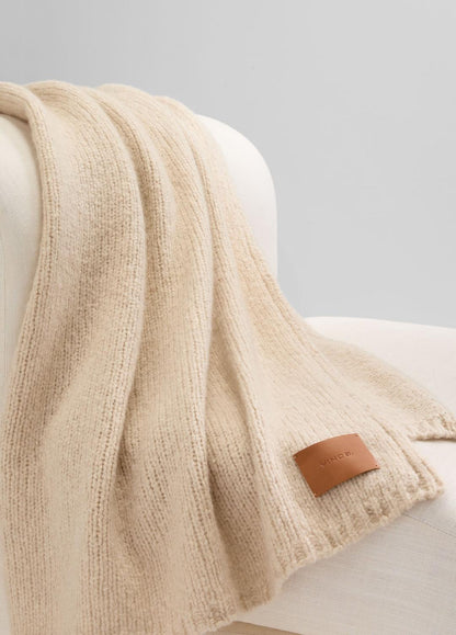 VINCE Latest - Cashmere-Silk Jersey Throw in Pillows & Blankets