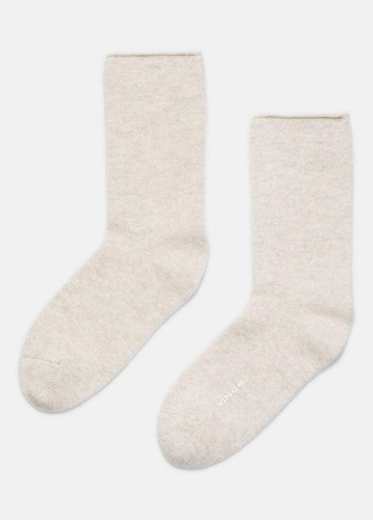 VINCE Classic - Women's Cashmere Jersey Short Sock in Accessories