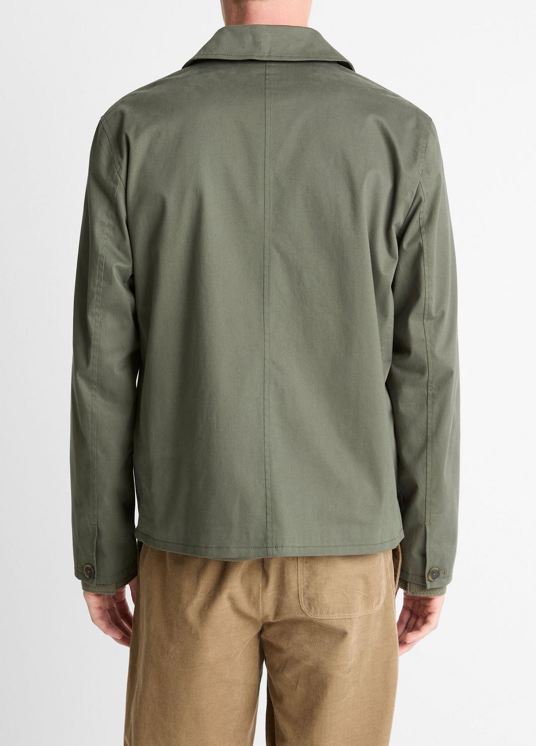 VINCE New - Italian Peached Stretch-Cotton Jacket in Jackets