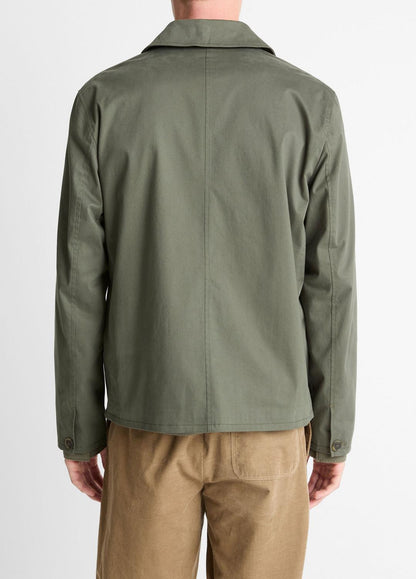 VINCE New - Italian Peached Stretch-Cotton Jacket in Jackets