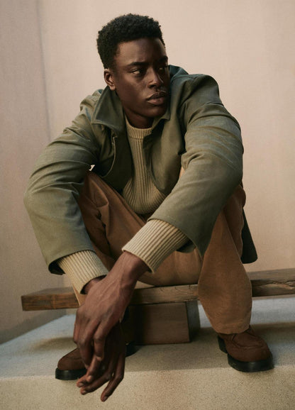 VINCE New - Italian Peached Stretch-Cotton Jacket in Jackets