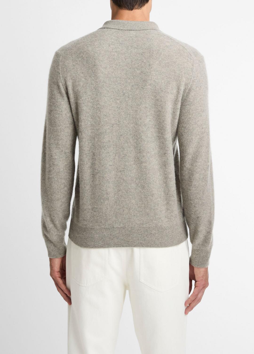 VINCE Best Price - Plush Cashmere Johnny-Collar Polo in Cashmere