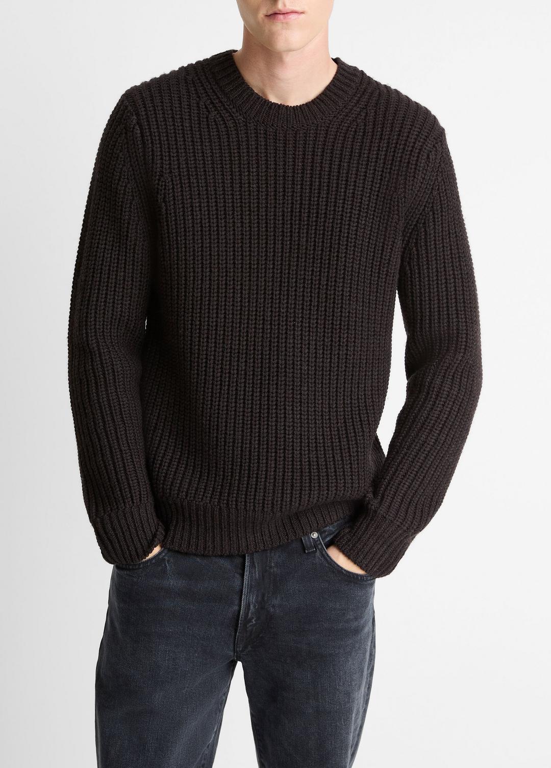 VINCE Best Price - Utility Shaker Merino Wool Sweater in Crew Neck