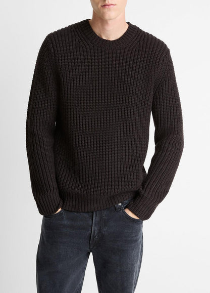 VINCE Best Price - Utility Shaker Merino Wool Sweater in Crew Neck