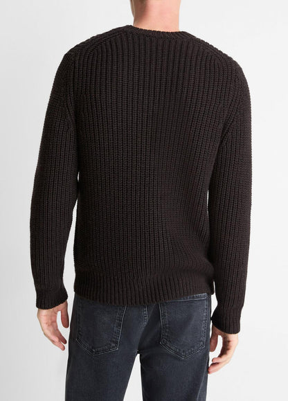 VINCE Best Price - Utility Shaker Merino Wool Sweater in Crew Neck