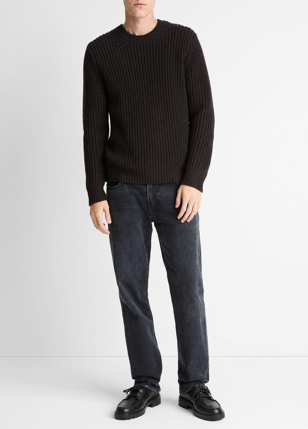 VINCE Best Price - Utility Shaker Merino Wool Sweater in Crew Neck