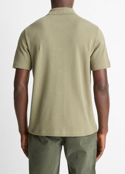 VINCE Hot Sale - Jacquard-Knit Cotton Short-Sleeve Button-Front Shirt in Short Sleeve