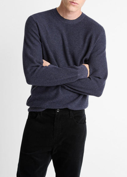 VINCE Everyday - Geo-Jacquard Wool-Blend Crew Neck Sweater in Crew Neck