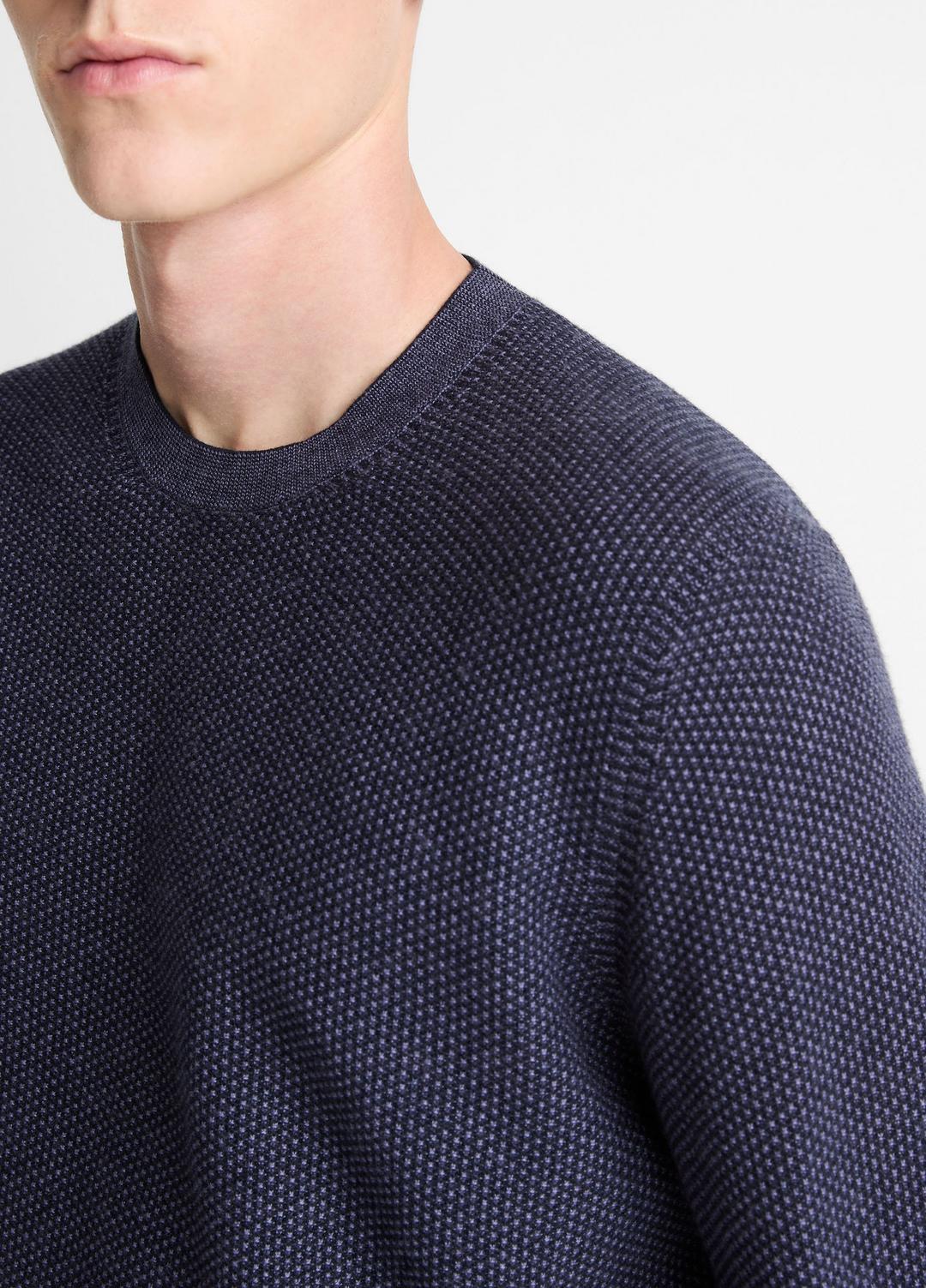 VINCE Everyday - Geo-Jacquard Wool-Blend Crew Neck Sweater in Crew Neck