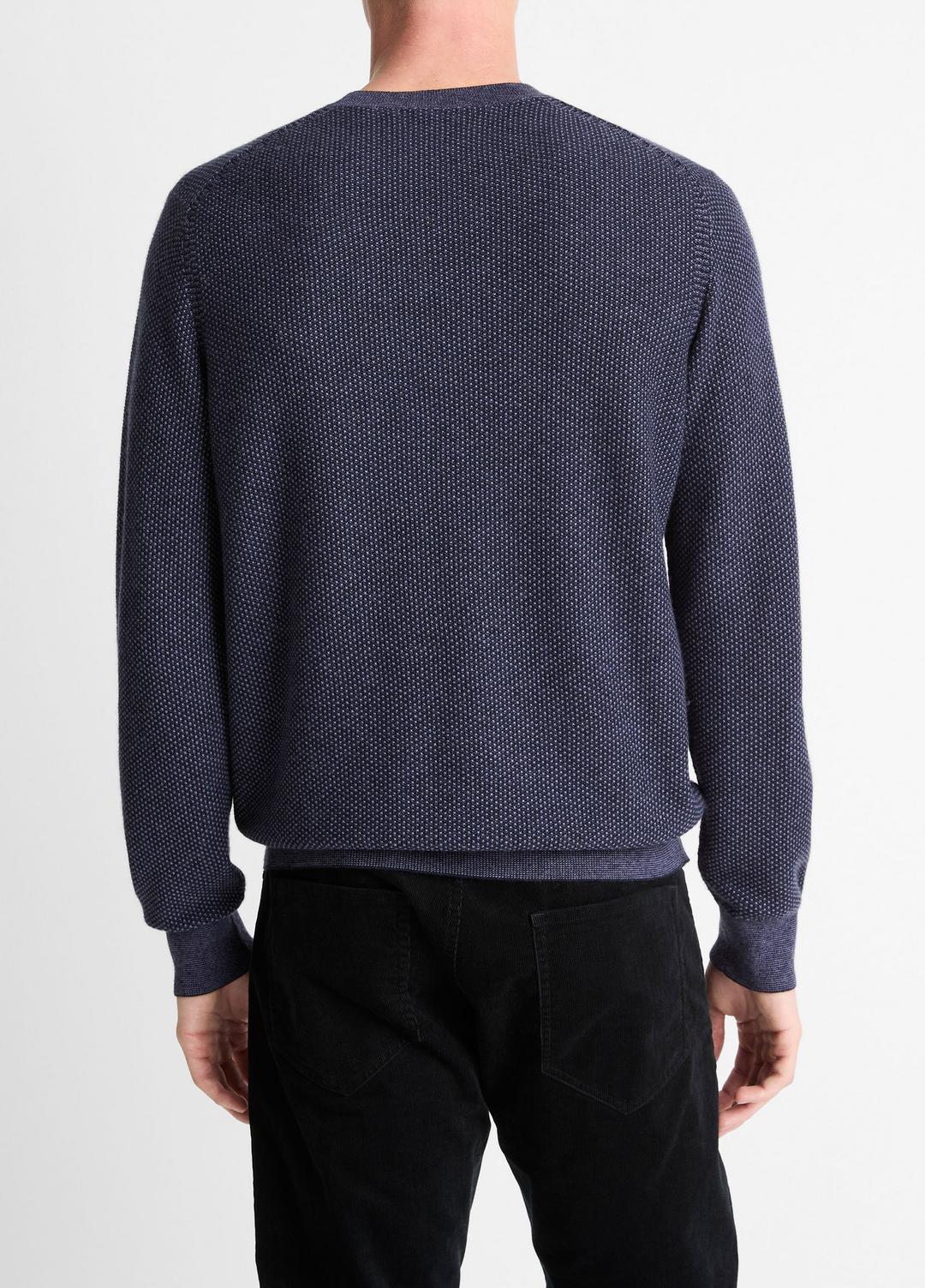 VINCE Everyday - Geo-Jacquard Wool-Blend Crew Neck Sweater in Crew Neck