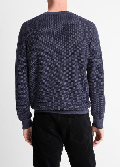 VINCE Everyday - Geo-Jacquard Wool-Blend Crew Neck Sweater in Crew Neck