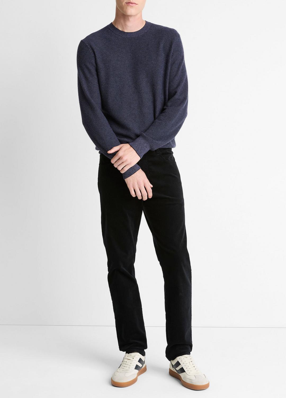 VINCE Everyday - Geo-Jacquard Wool-Blend Crew Neck Sweater in Crew Neck