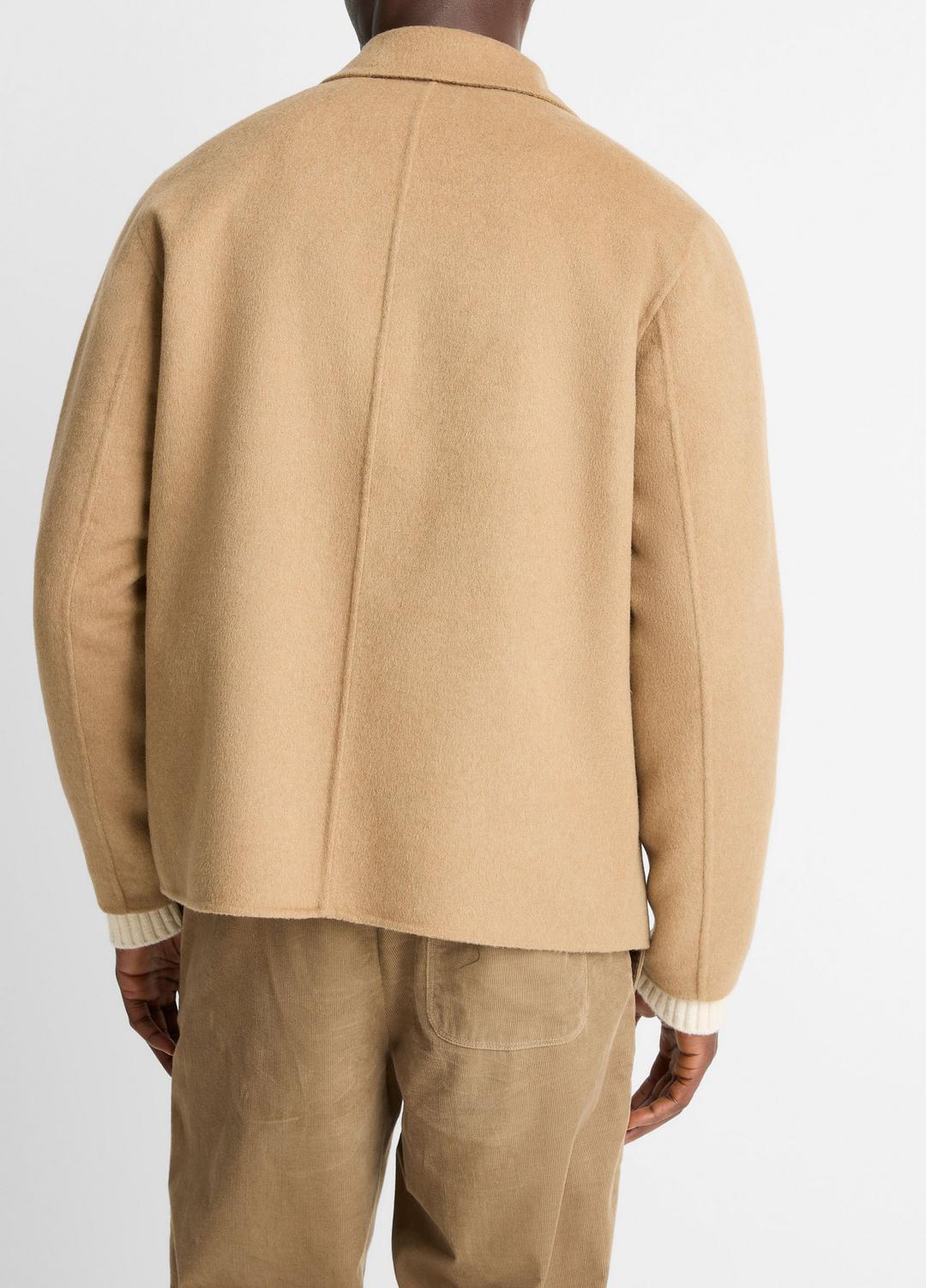 VINCE Essential - Splittable Wool-Blend Zip-Front Jacket in Jackets