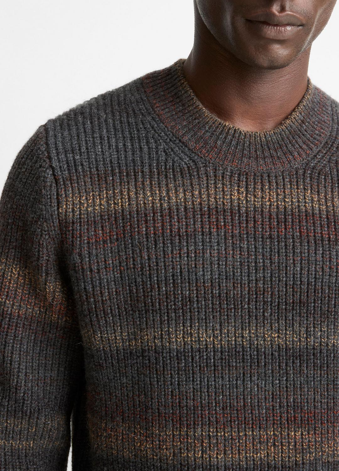 VINCE Best Seller - Space-Dye Shaker Wool-Blend Sweater in Crew Neck