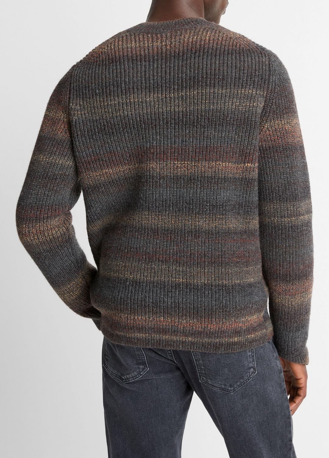 VINCE Best Seller - Space-Dye Shaker Wool-Blend Sweater in Crew Neck