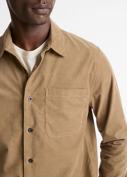 VINCE Featured - Italian Cotton Corduroy Button-Front Shirt in Long Sleeve