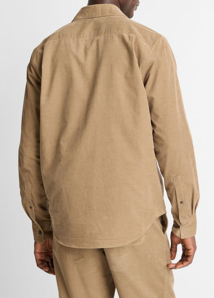 VINCE Featured - Italian Cotton Corduroy Button-Front Shirt in Long Sleeve
