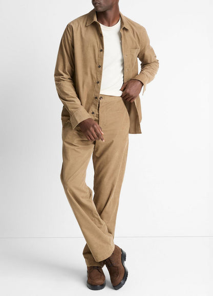VINCE Featured - Italian Cotton Corduroy Button-Front Shirt in Long Sleeve