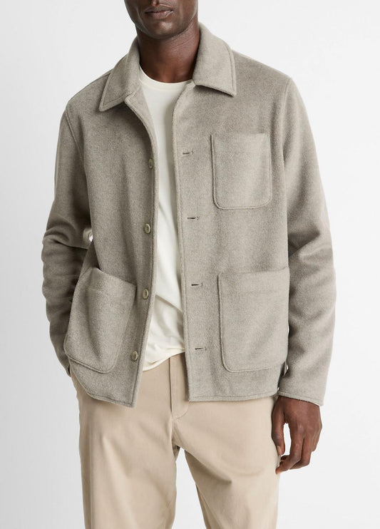 VINCE Quality - Double-Knit Chore Jacket in Jackets