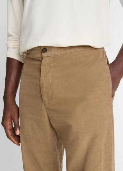 VINCE Essential - Louie Relaxed Cotton Corduroy Elastic-Waist Pant in Trousers