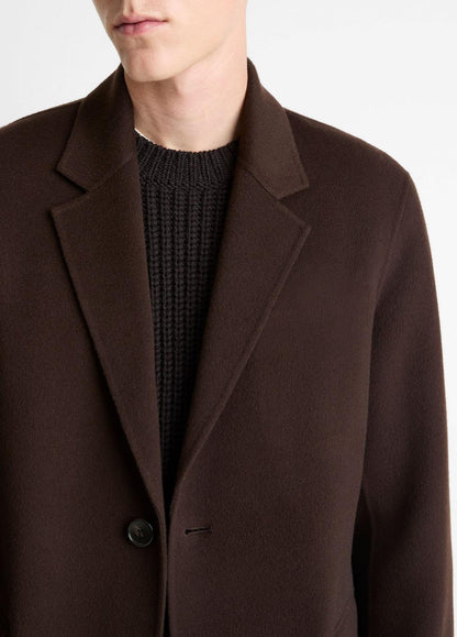 VINCE Latest - Splittable Wool-Cashmere Single-Breasted Topcoat in Coats