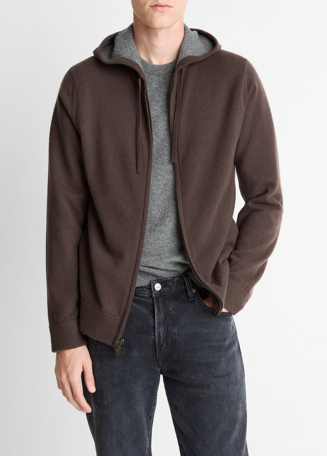 VINCE Popular - Cashmere Zip-Front Hoodie in Sweatshirts & Hoodies