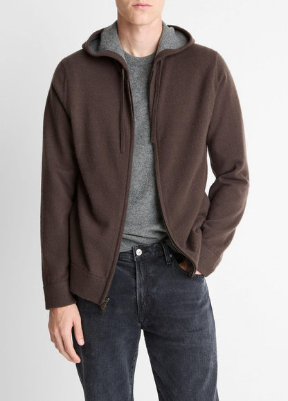 VINCE Popular - Cashmere Zip-Front Hoodie in Sweatshirts & Hoodies