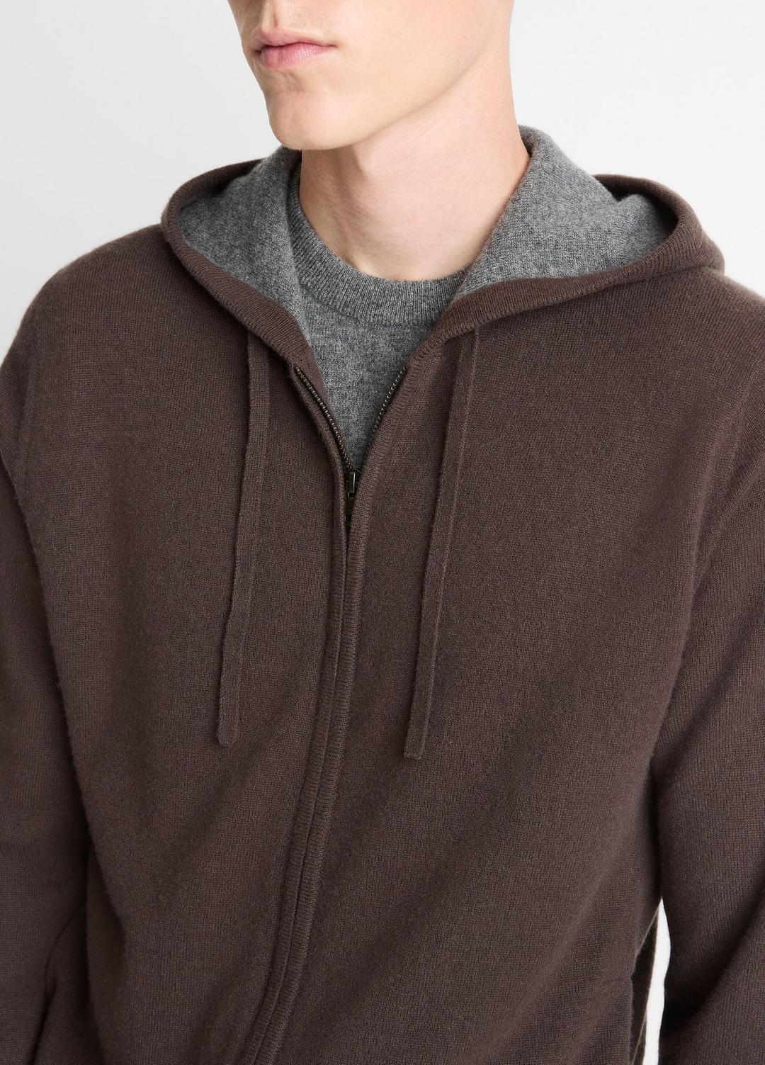 VINCE Popular - Cashmere Zip-Front Hoodie in Sweatshirts & Hoodies