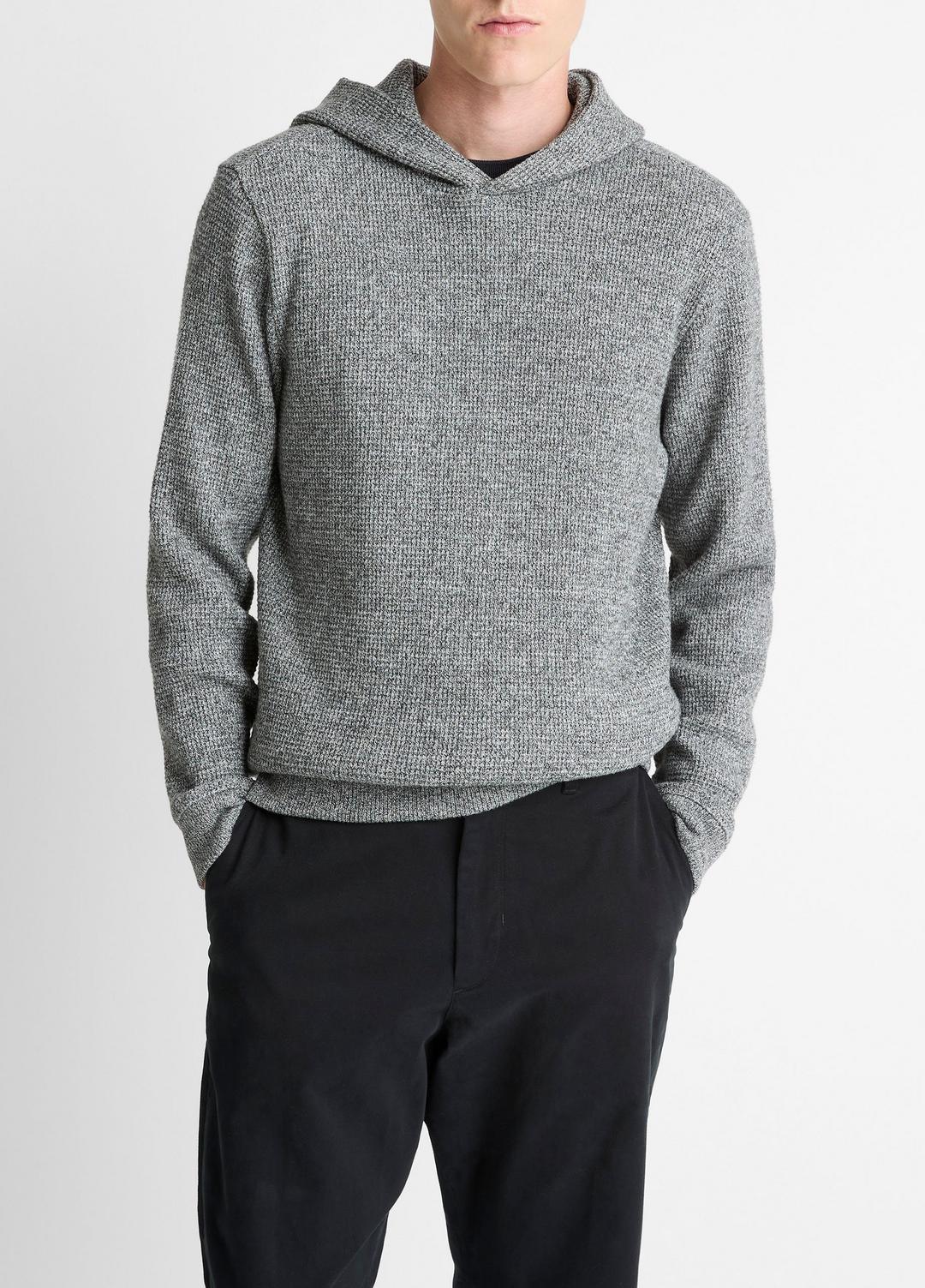 VINCE Popular - Brushed Waffle Hoodie in Sweatshirts & Hoodies