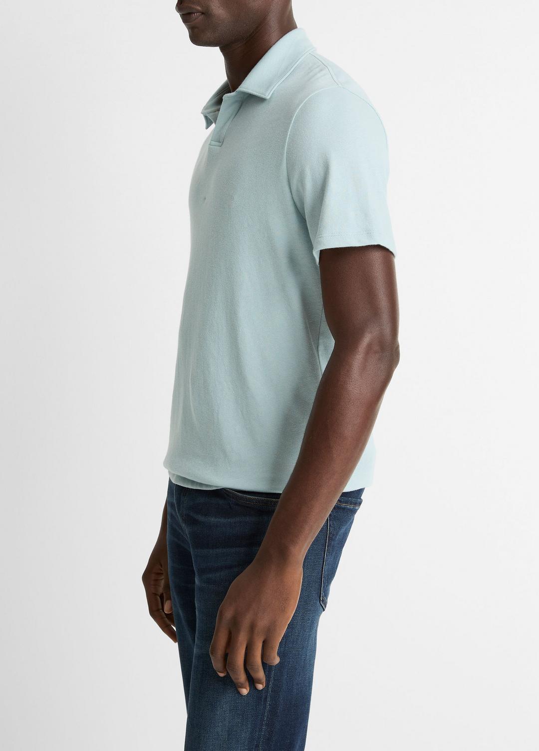 VINCE Recommended - Cotton Johnny-Collar Polo Shirt in Henleys & Polos