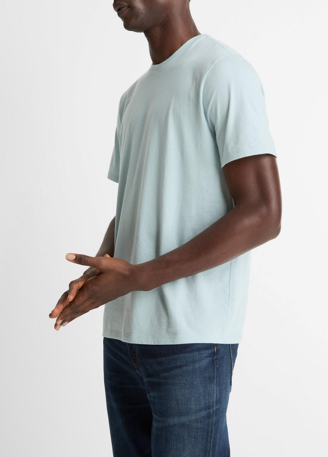 VINCE Best Price - Pima Cotton Crew Neck T-Shirt in Short Sleeve