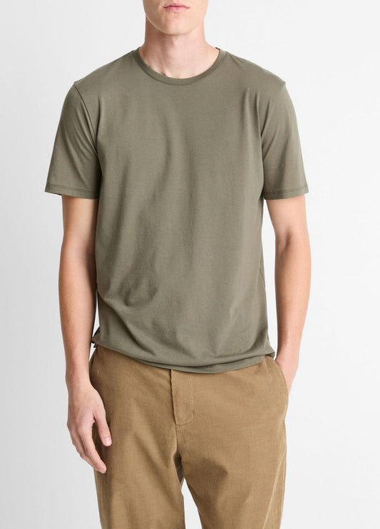 VINCE Featured - Pima Cotton Crew Neck T-Shirt in Short Sleeve