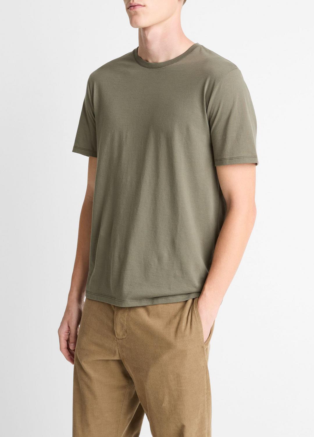 VINCE Featured - Pima Cotton Crew Neck T-Shirt in Short Sleeve