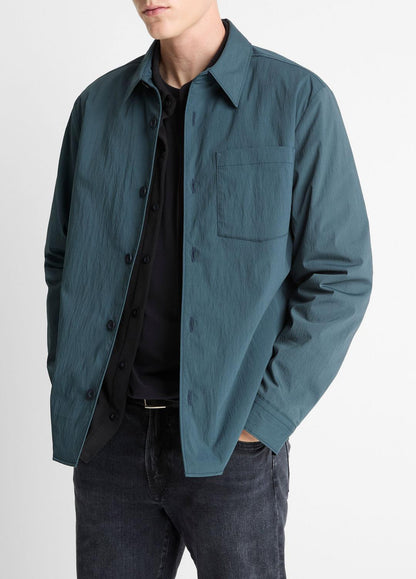 VINCE Quality - Insulated Tech-Cotton Shirt Jacket in Shirt Jackets