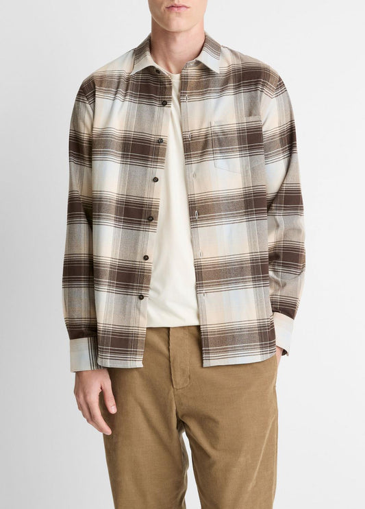 VINCE Trusted - Missoula Plaid Button-Front Shirt in Long Sleeve