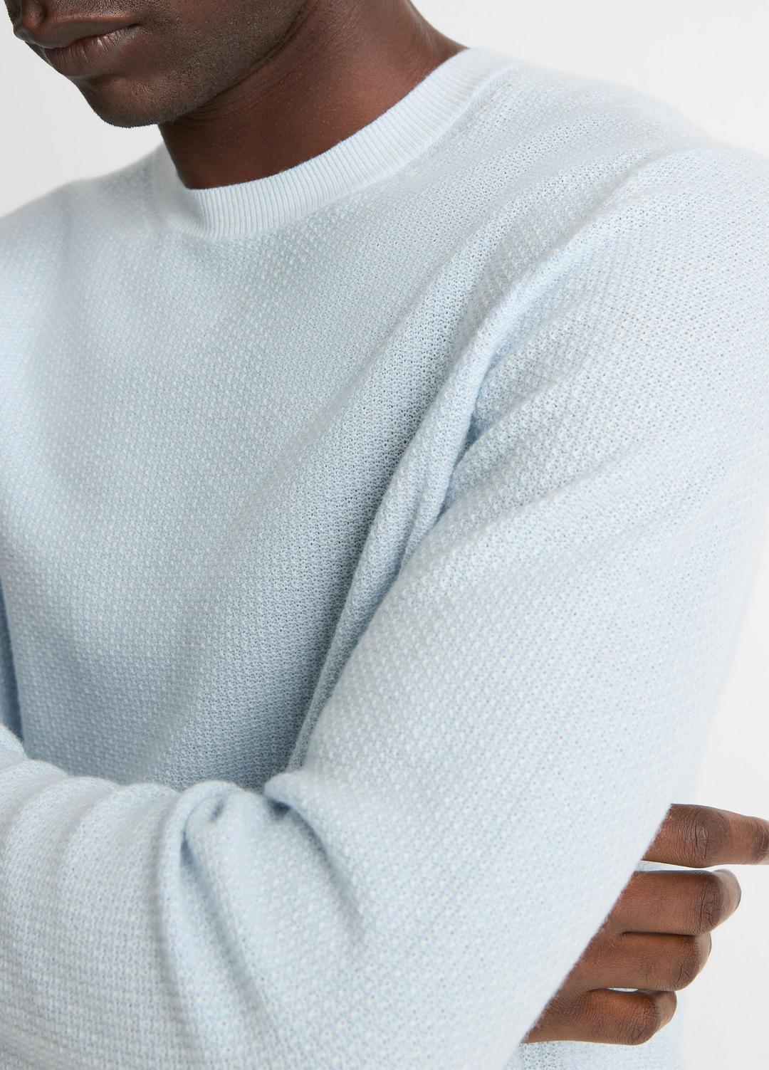 VINCE Discount - Geo-Jacquard Wool-Blend Crew Neck Sweater in Crew Neck