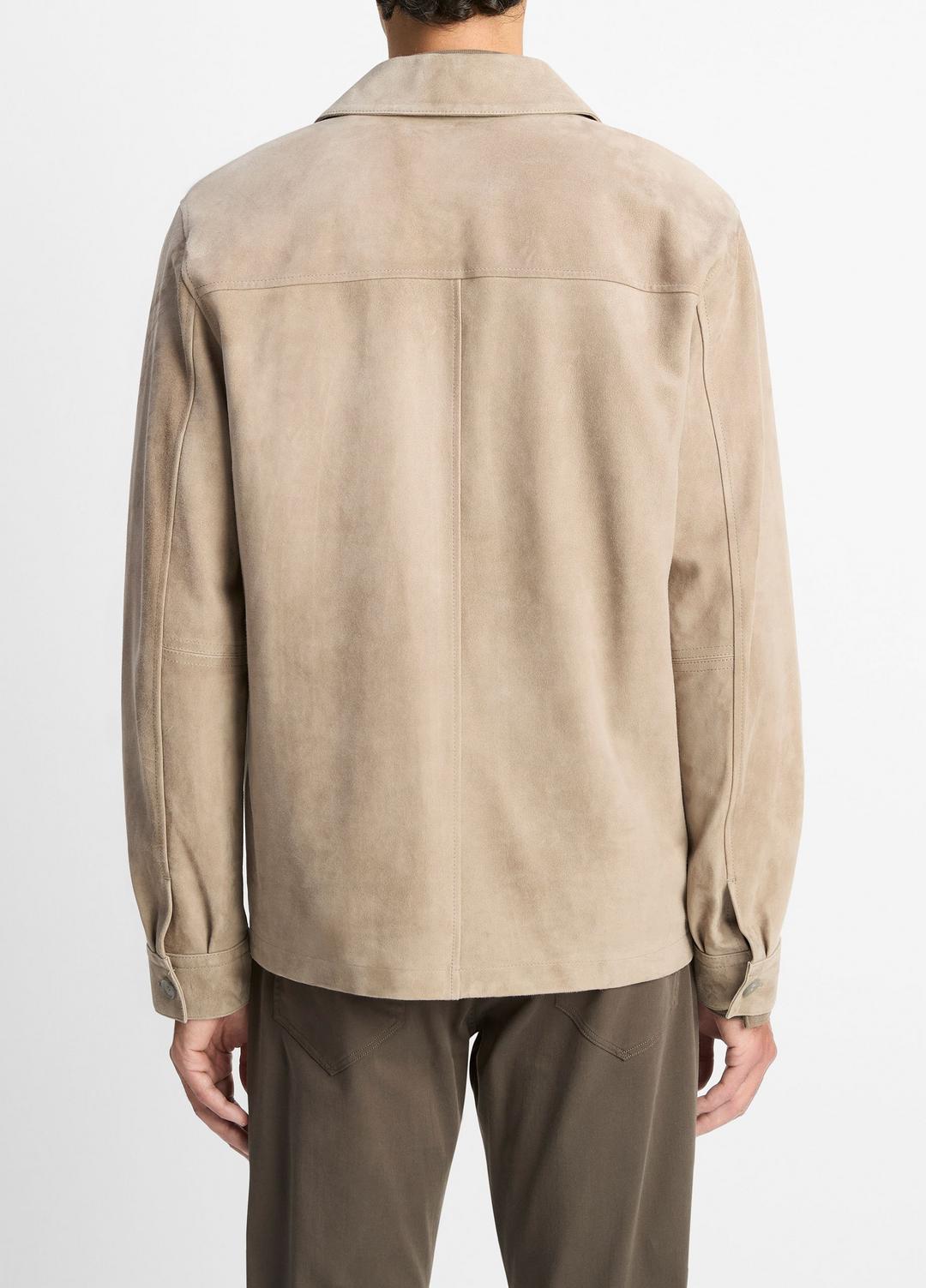 VINCE Hot Sale - Suede Shirt Jacket in Shirt Jackets