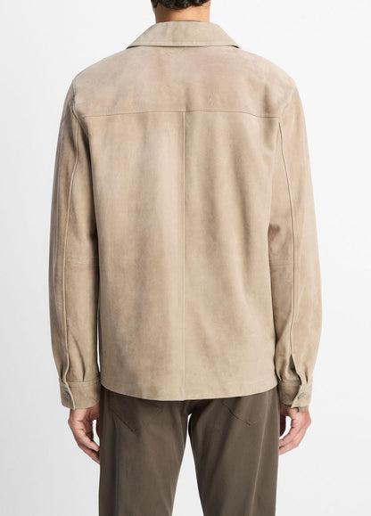 VINCE Hot Sale - Suede Shirt Jacket in Shirt Jackets