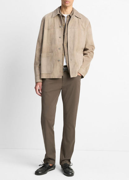 VINCE Hot Sale - Suede Shirt Jacket in Shirt Jackets