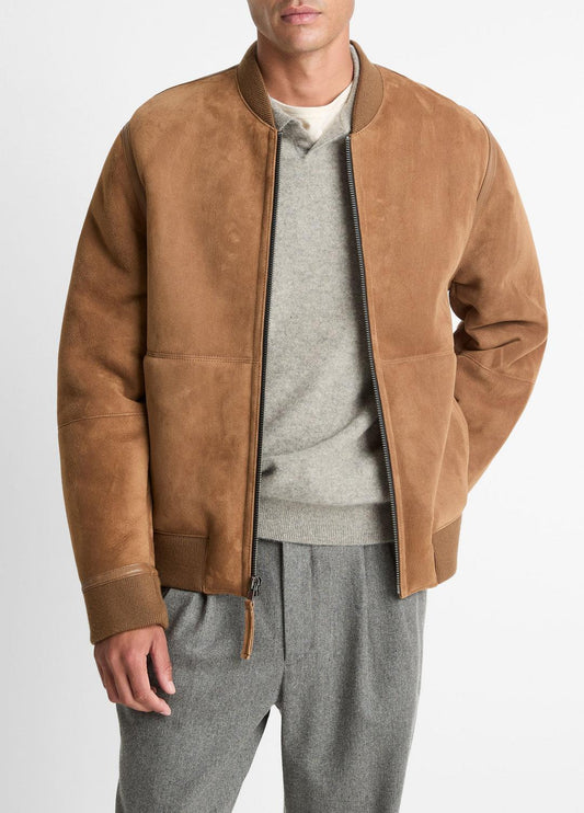 VINCE Best Price - Shearling Bomber Jacket in Jackets