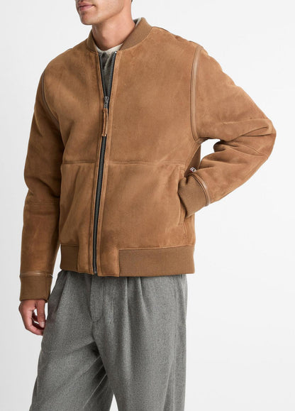 VINCE Best Price - Shearling Bomber Jacket in Jackets