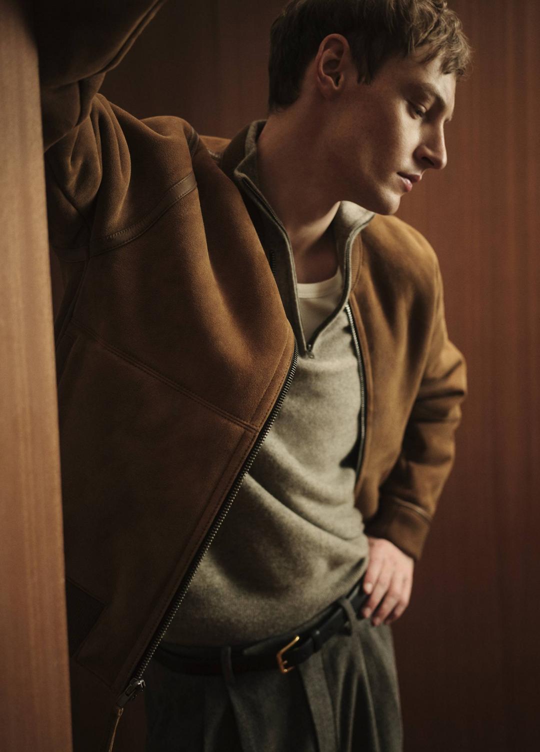 VINCE Best Price - Shearling Bomber Jacket in Jackets