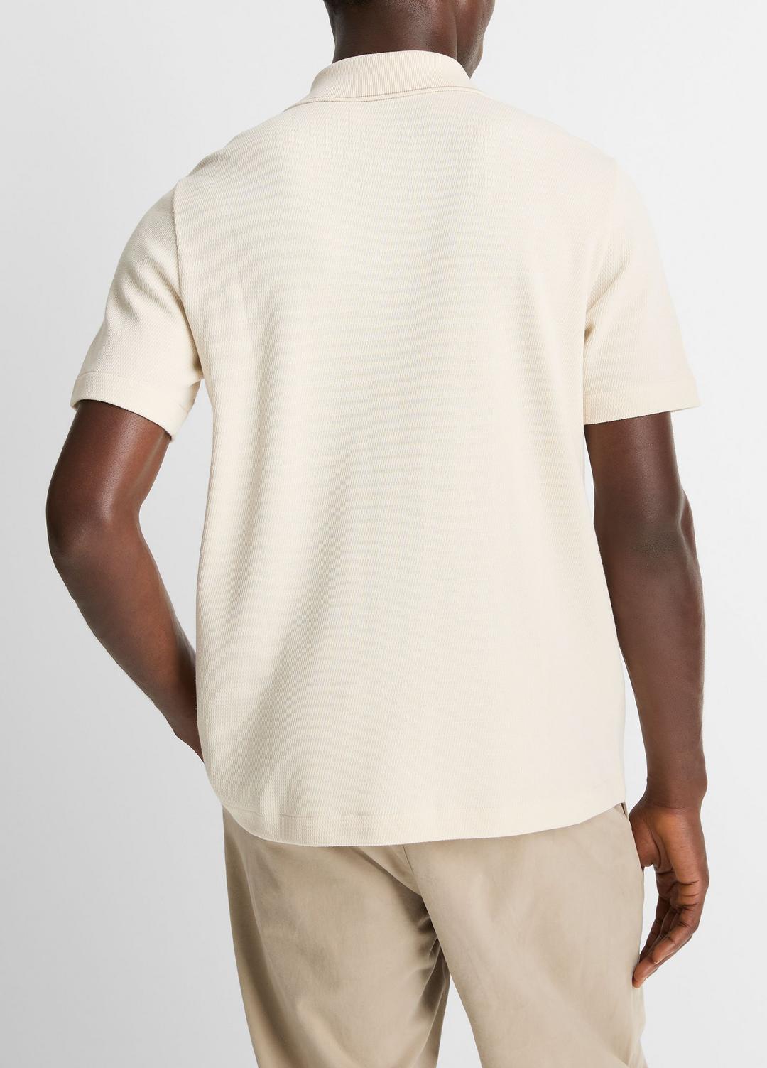 VINCE Latest - Jacquard-Knit Cotton Short-Sleeve Button-Front Shirt in Short Sleeve