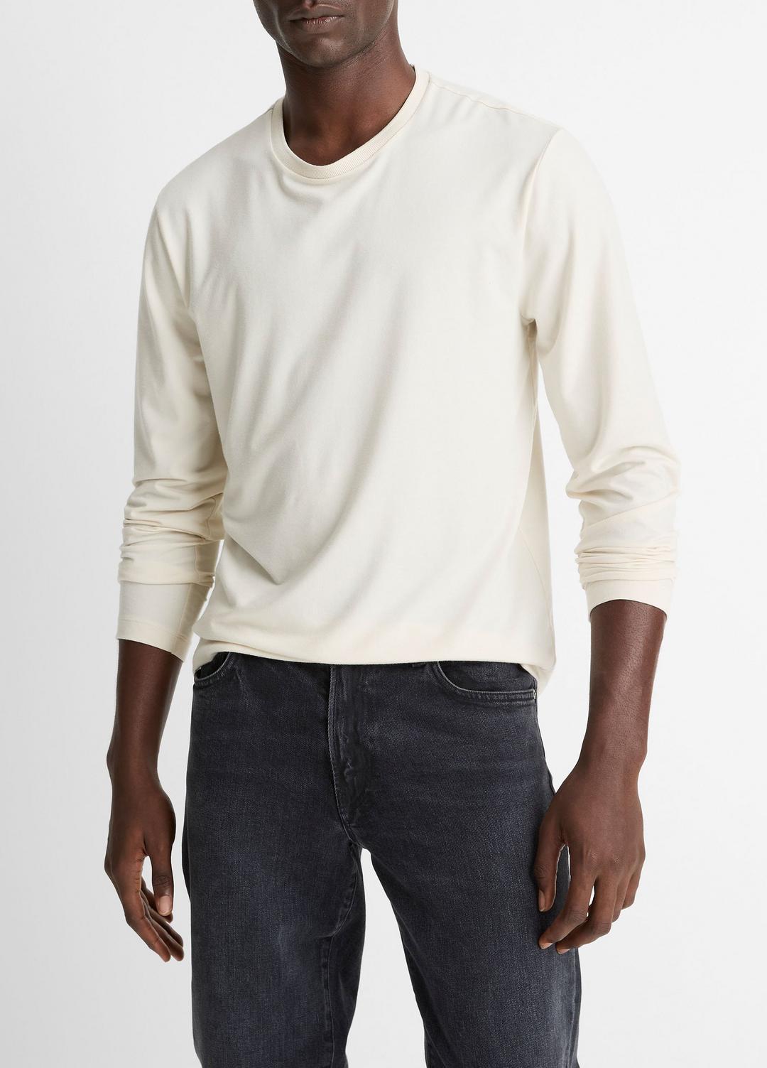 VINCE Featured - Triblend Jersey Long-Sleeve T-Shirt in Long Sleeve