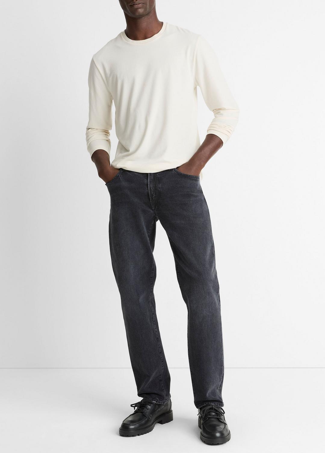 VINCE Featured - Triblend Jersey Long-Sleeve T-Shirt in Long Sleeve