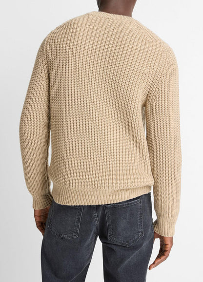 VINCE New - Utility Shaker Merino Wool Sweater in Crew Neck