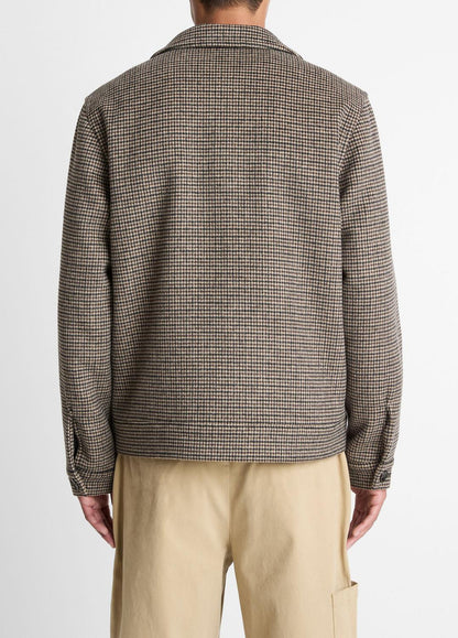 VINCE Discount - Houndstooth Bomber Jacket in Jackets