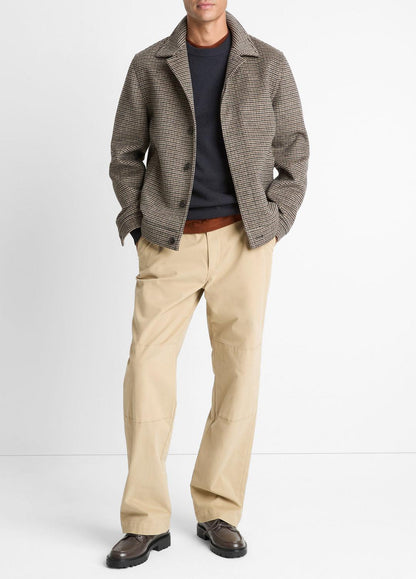 VINCE Discount - Houndstooth Bomber Jacket in Jackets