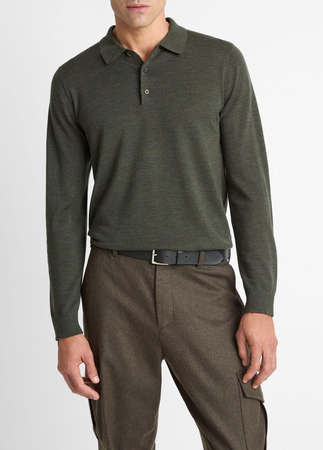 VINCE Everyday - Wool Polo Sweater in Sweaters